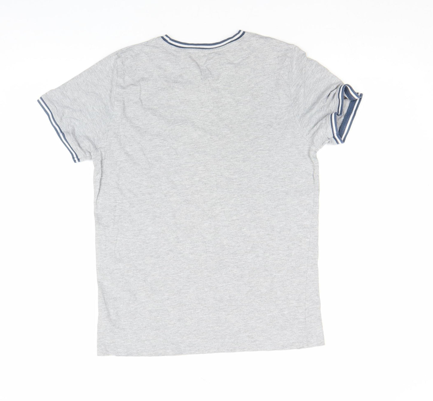 Next Boys Grey 14 Years Cotton Crew Neck Logo T-Shirt
