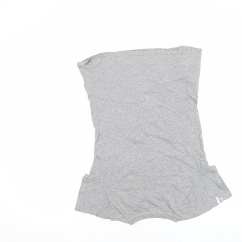Earth Positive Girls Grey Totoro Graphic T-Shirt Size S Organic Cotton