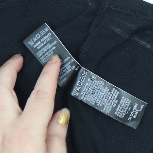 Marks and Spencer Womens Black Racerback Tank Top Size 10