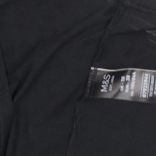 Marks and Spencer Womens Black Racerback Tank Top Size 10