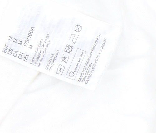 H&M Divided Women's White Mickey Mouse Sleeveless Cropped T-Shirt M