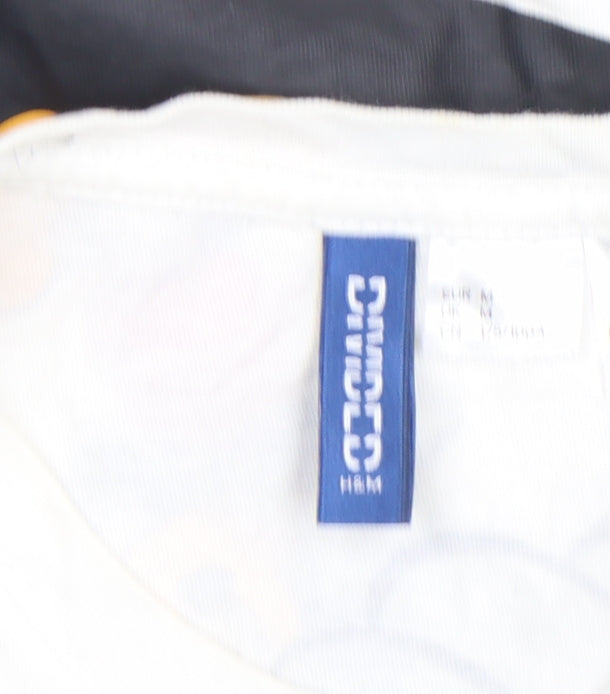 H&M Divided Women's White Mickey Mouse Sleeveless Cropped T-Shirt M