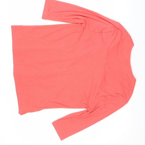 TIGI Wear Women's Pink 3/4 Sleeve V-Neck Tunic Top Size 10/12