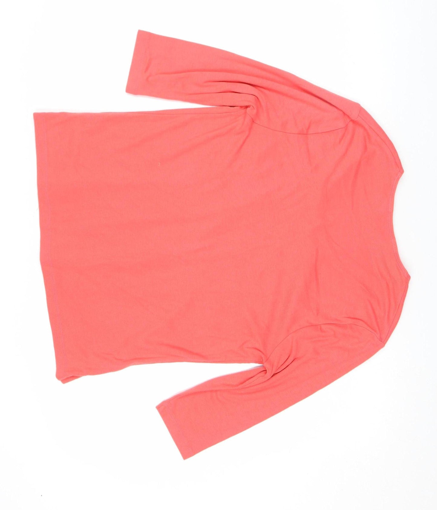 TIGI Wear Women's Pink 3/4 Sleeve V-Neck Tunic Top Size 10/12