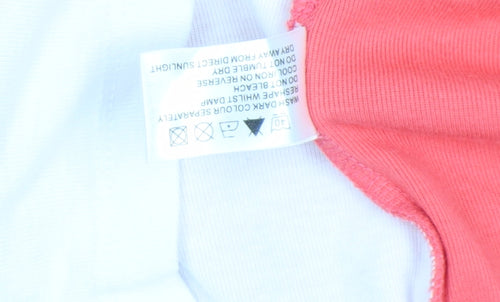 TIGI Wear Women's Pink 3/4 Sleeve V-Neck Tunic Top Size 10/12