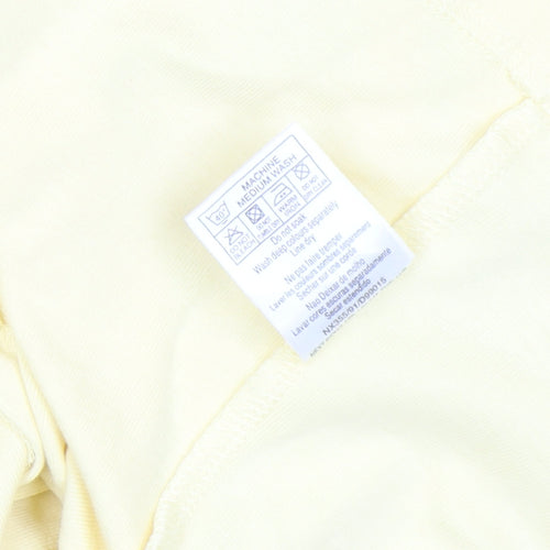 Next Women's Yellow Long Sleeve Cotton Button-Up Top UK 8