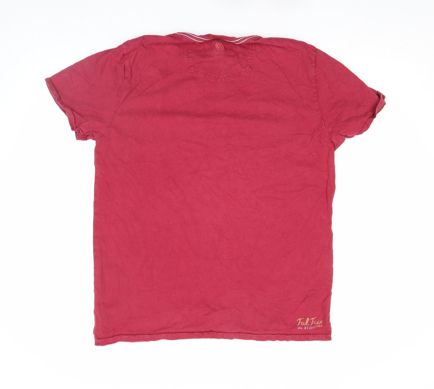 Fat Face Men's Red Cotton Alpine Graphic T-Shirt M