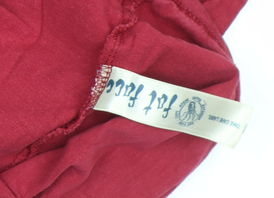 Fat Face Men's Red Cotton Alpine Graphic T-Shirt M