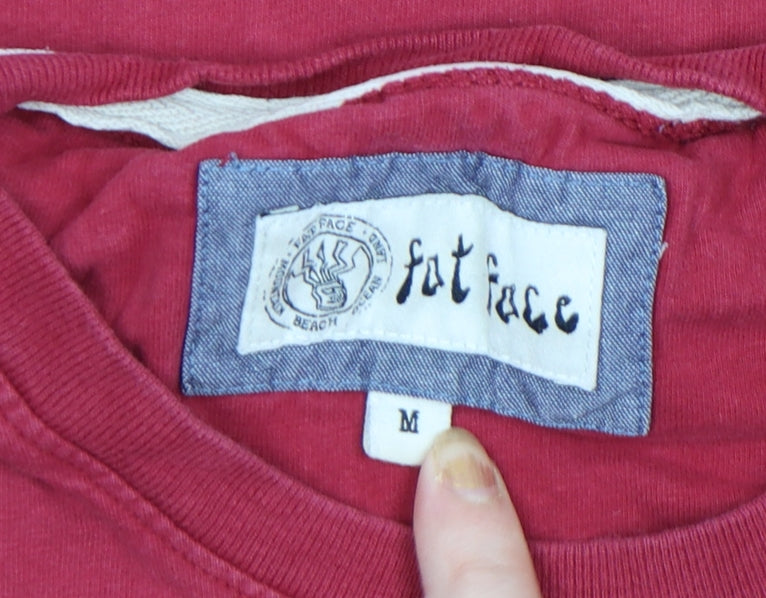 Fat Face Men's Red Cotton Alpine Graphic T-Shirt M