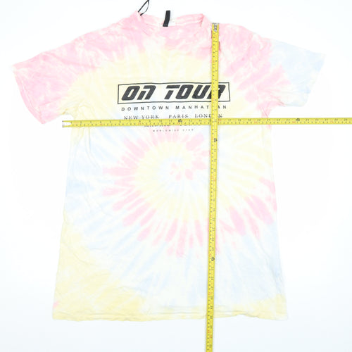 H&M Divided Women's Multicoloured Tie Dye T-Shirt Dress Size S