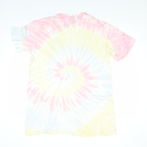 H&M Divided Women's Multicoloured Tie Dye T-Shirt Dress Size S