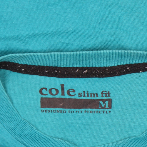 Cole Men's Blue Slim Fit Skateboard Graphic T-Shirt M