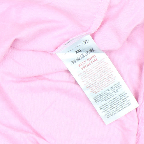 Gremlins Womens Pink 2XL Short Sleeve Cotton Movie T-Shirt