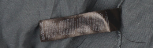 Crooked Tongues Mens Grey Funny Cartoon Graphic T-Shirt Size M