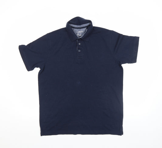 Livergy Men’s Blue M Regular Fit Cotton Polo Shirt