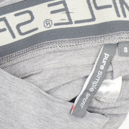 Pure Simple Sport Womens Grey Size 8 Straight Leg Sweatpants
