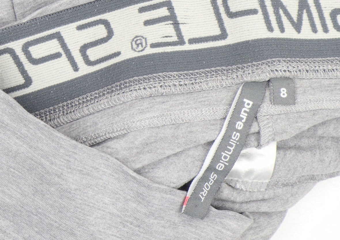 Pure Simple Sport Womens Grey Size 8 Straight Leg Sweatpants