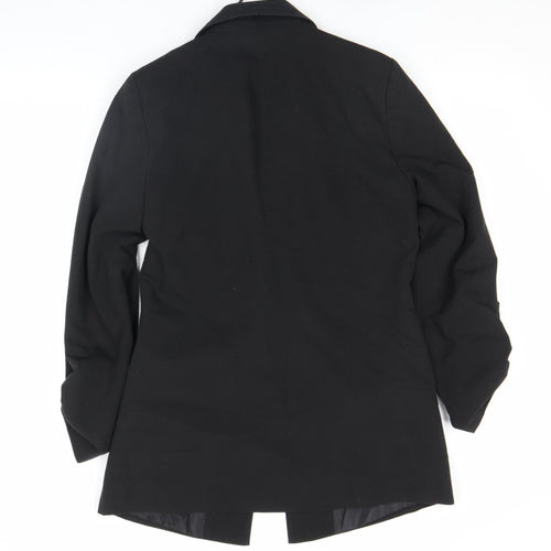 Very Women Black Single-Breasted Blazer Jacket Size M