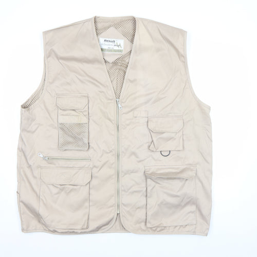Result Adventure Wear Beige Men’s 2XL Outdoor Waistcoat Vest