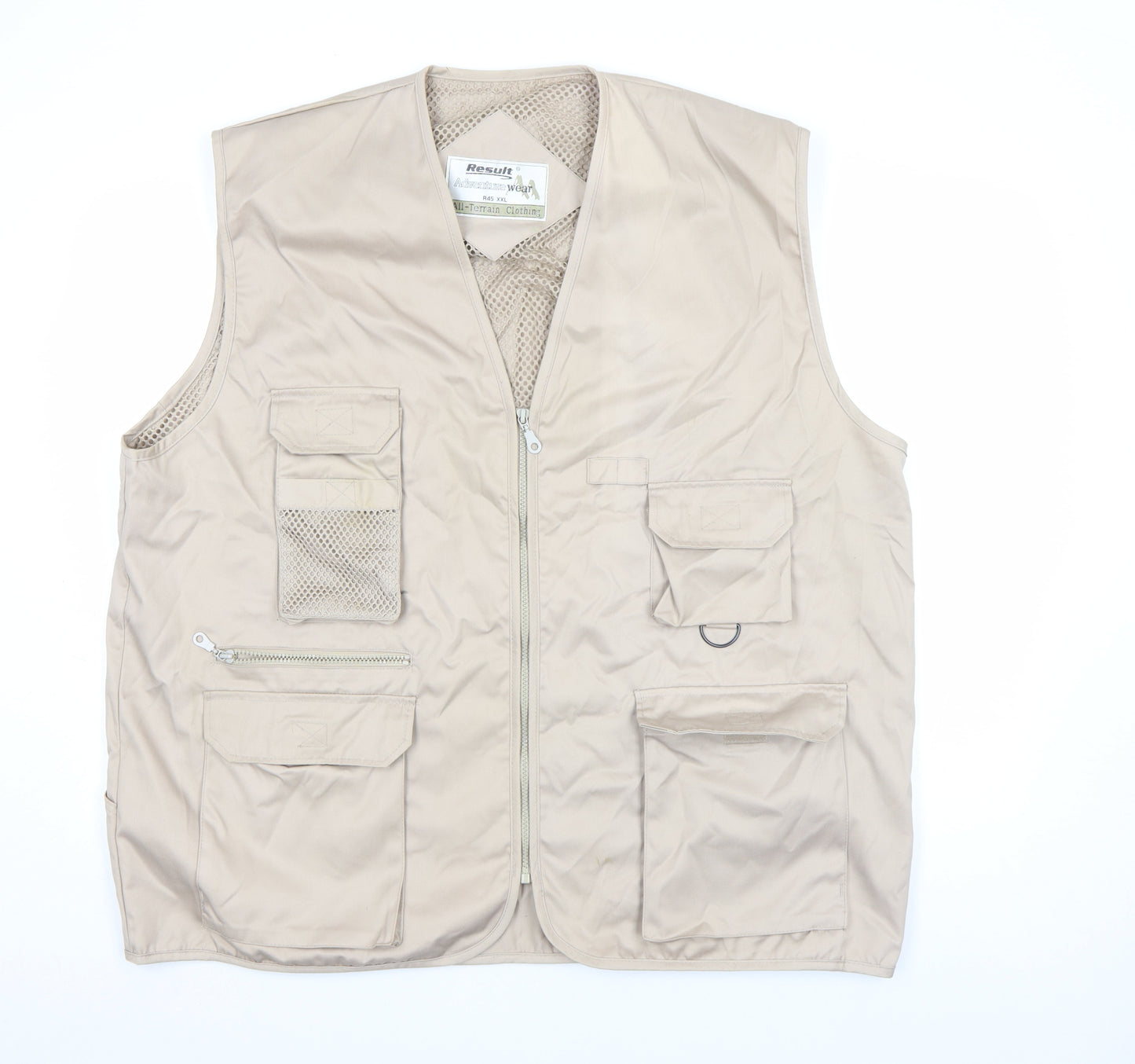 Result Adventure Wear Beige Men’s 2XL Outdoor Waistcoat Vest
