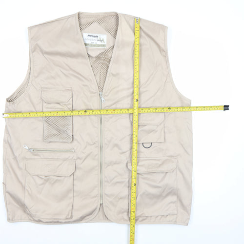 Result Adventure Wear Beige Men’s 2XL Outdoor Waistcoat Vest