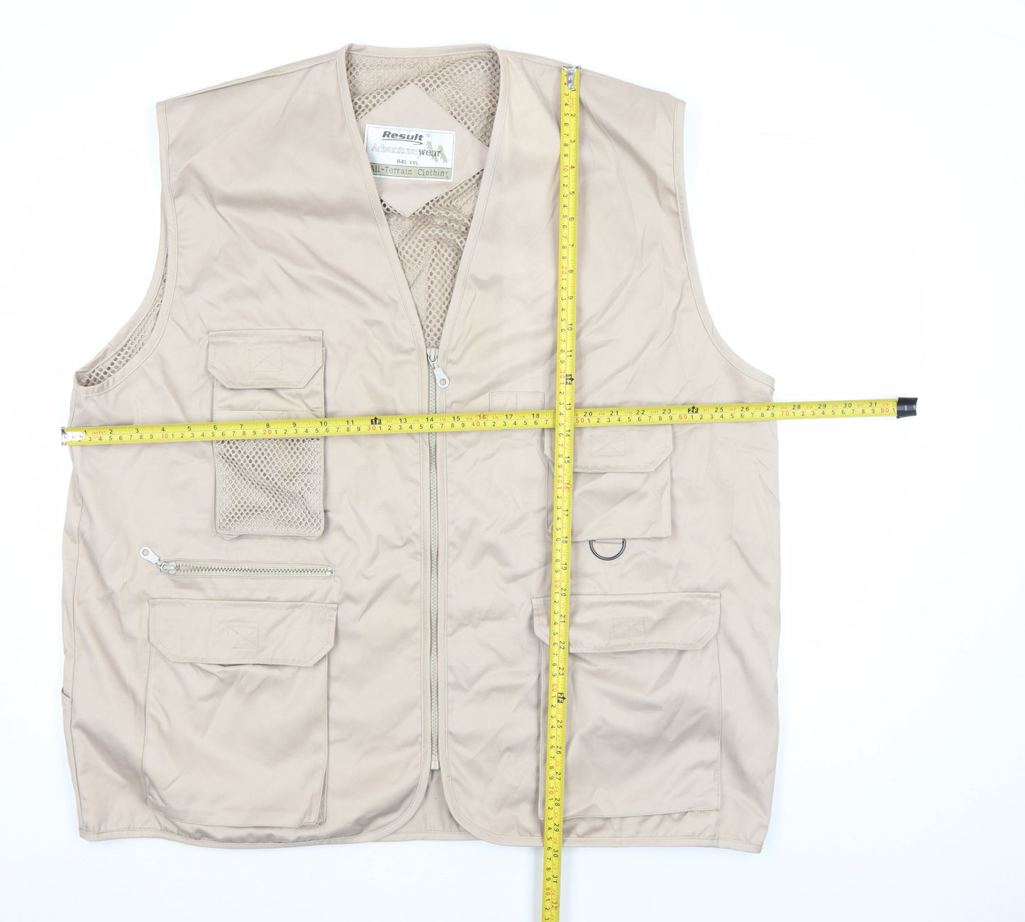 Result Adventure Wear Beige Men’s 2XL Outdoor Waistcoat Vest