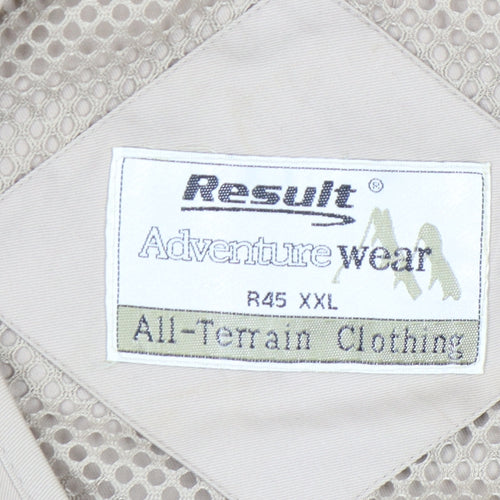 Result Adventure Wear Beige Men’s 2XL Outdoor Waistcoat Vest