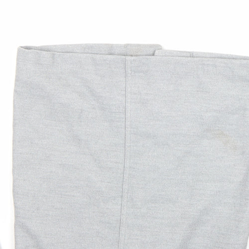 H&M Divided Women's Grey Long Overcoat XS Button Casual Workwear