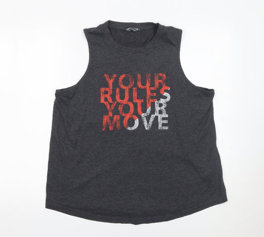 Marks and Spencer Women's Grey Sleeveless Tank Top Size 16 Activewear