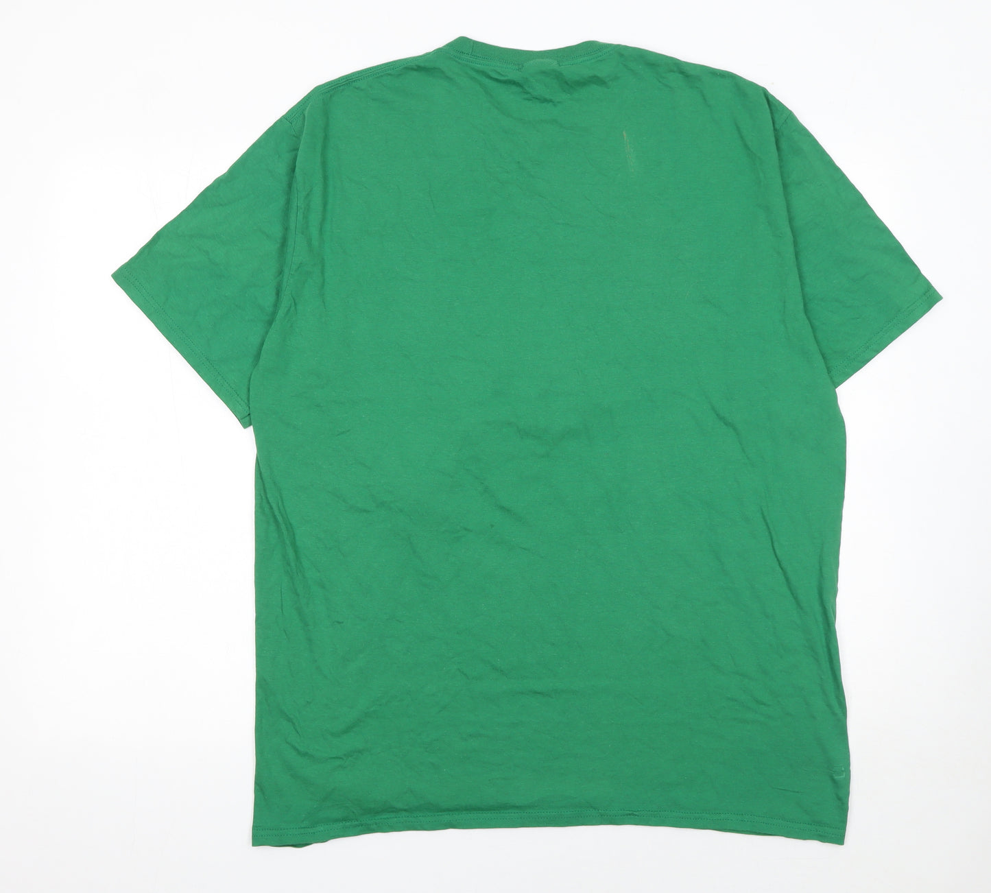 Port & Company Men's Green XL Funny Graphic Crew Neck T-Shirt