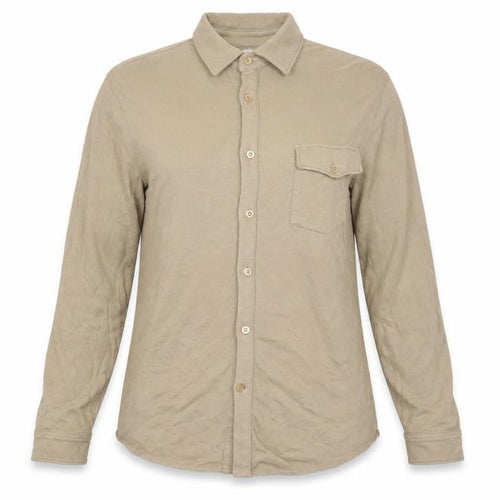 Reiss Women’s Beige Collared Long Sleeve Button-Up Shirt Size M