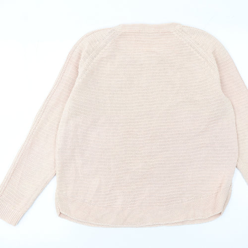 Betty Jackson Black Women's Beige Cotton Knit Jumper Size 12