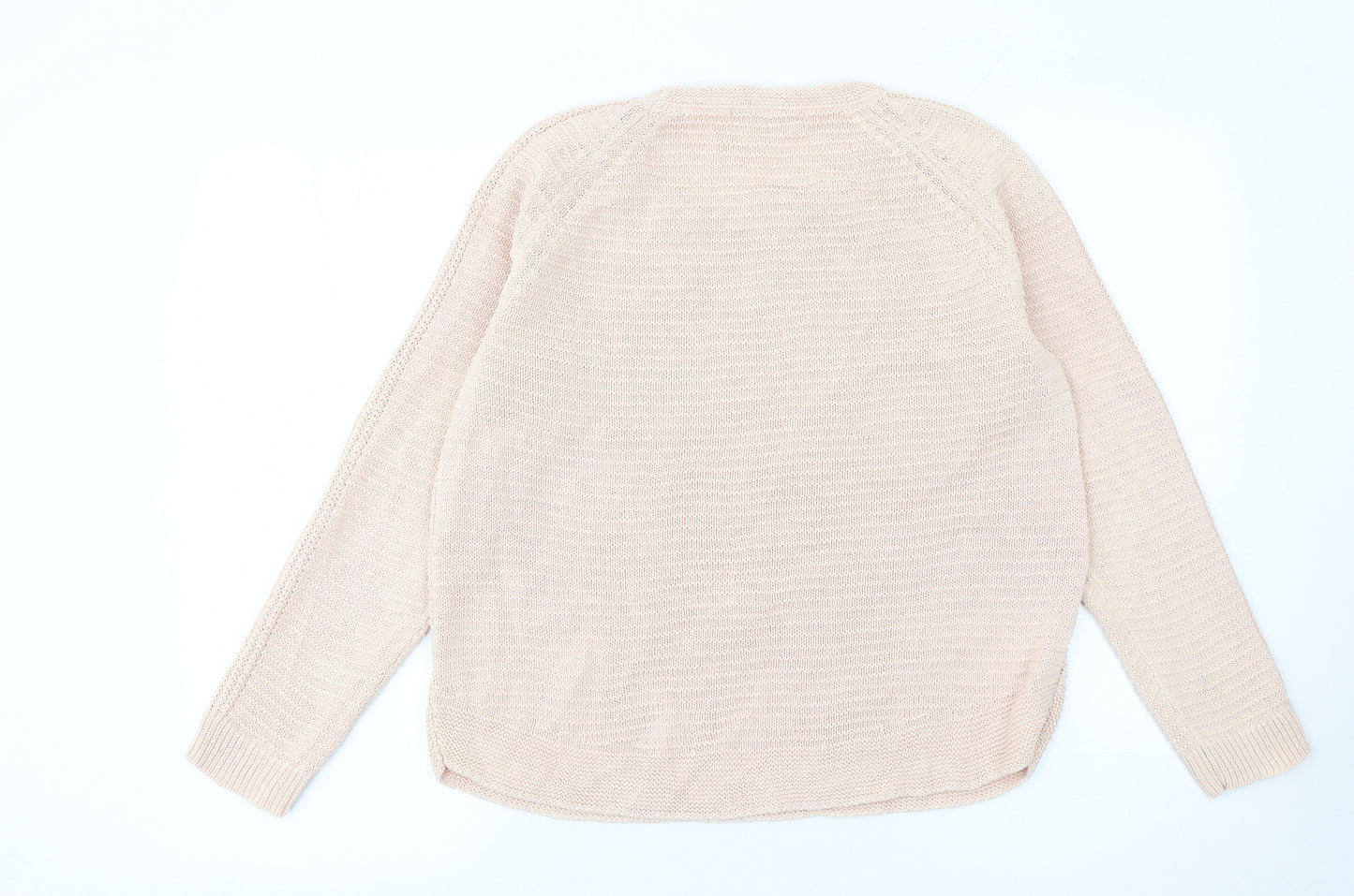 Betty Jackson Black Women's Beige Cotton Knit Jumper Size 12