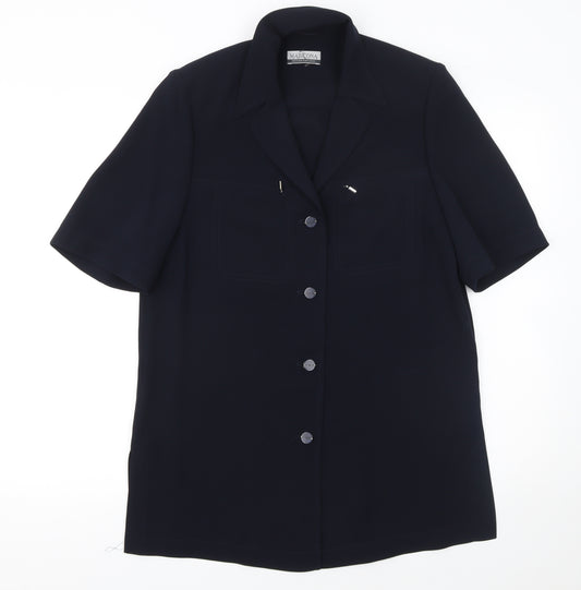 Marcona Women’s Black Short Sleeve Suit Jacket Size 12 Classic Style