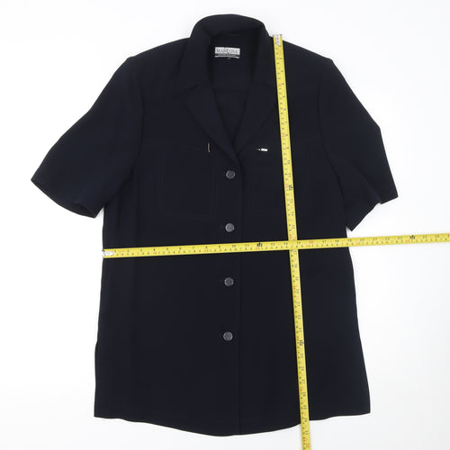 Marcona Women’s Black Short Sleeve Suit Jacket Size 12 Classic Style