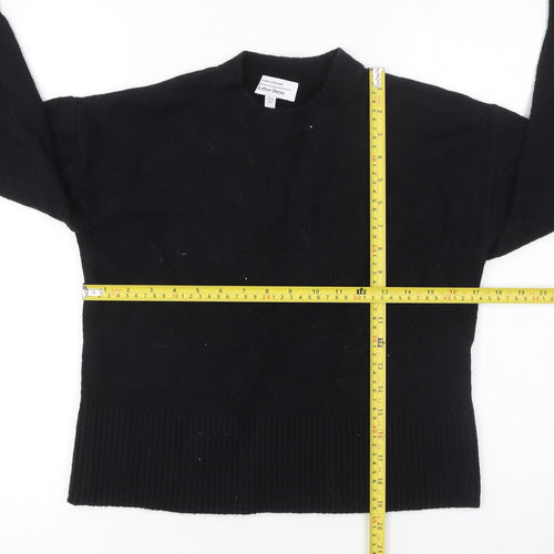 & Other Stories Women’s Black Crew Neck Knit Jumper XS Wool Cotton Mix