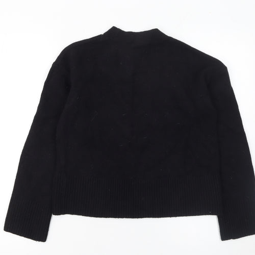 & Other Stories Women’s Black Crew Neck Knit Jumper XS Wool Cotton Mix