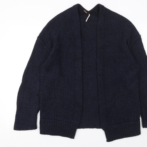 Soft Surroundings Women’s Navy Knit Cardigan Small Cotton Blend