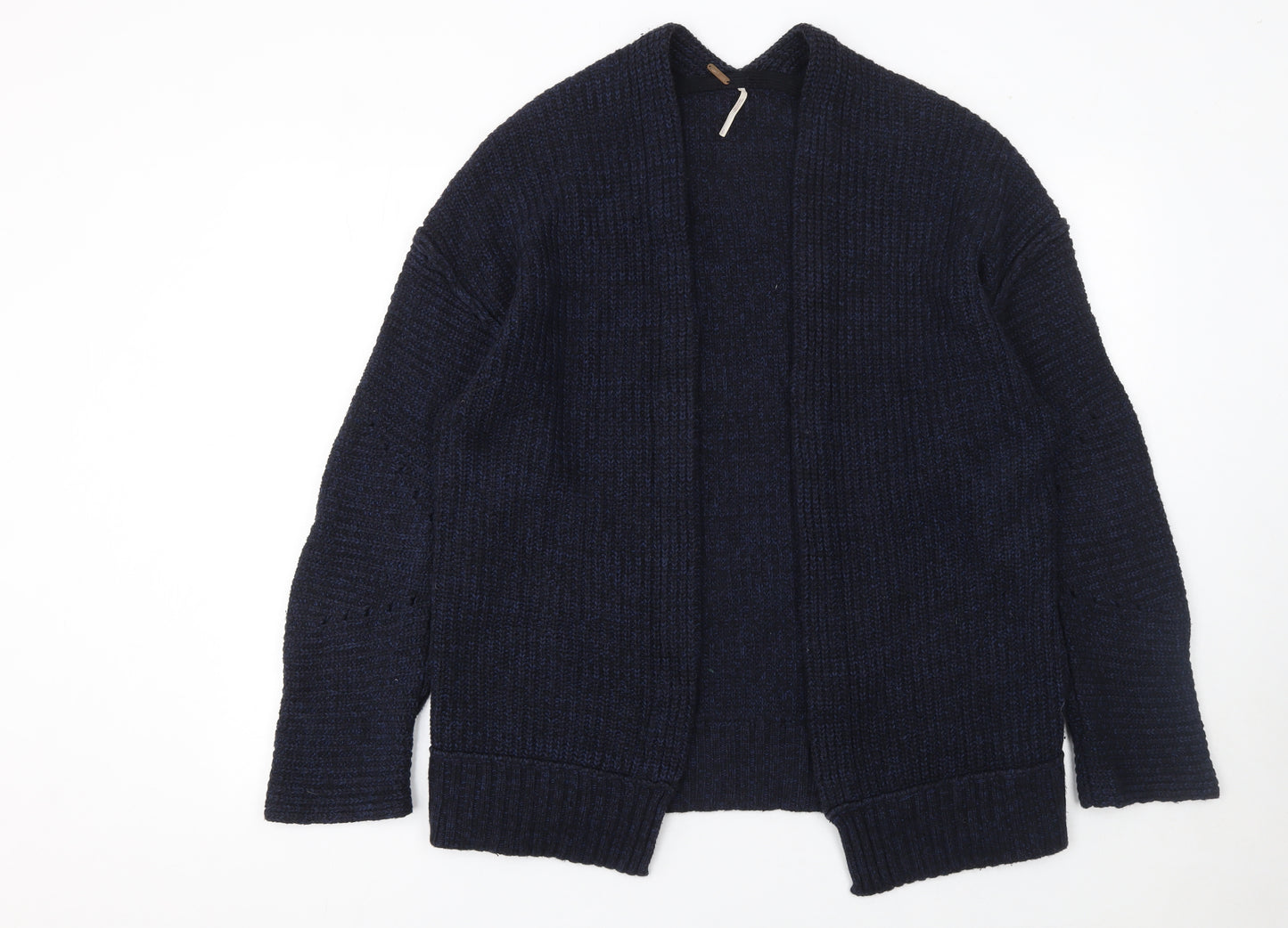 Soft Surroundings Women’s Navy Knit Cardigan Small Cotton Blend
