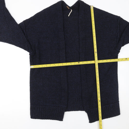 Soft Surroundings Women’s Navy Knit Cardigan Small Cotton Blend