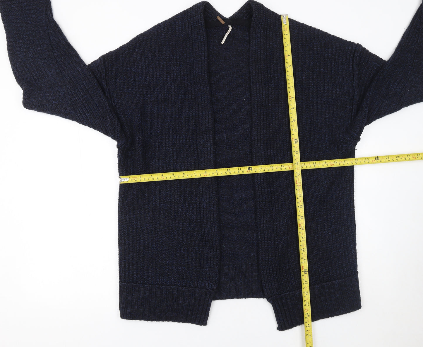 Soft Surroundings Women’s Navy Knit Cardigan Small Cotton Blend