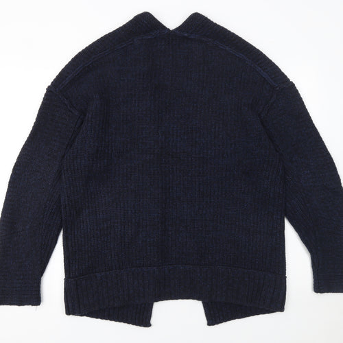 Soft Surroundings Women’s Navy Knit Cardigan Small Cotton Blend