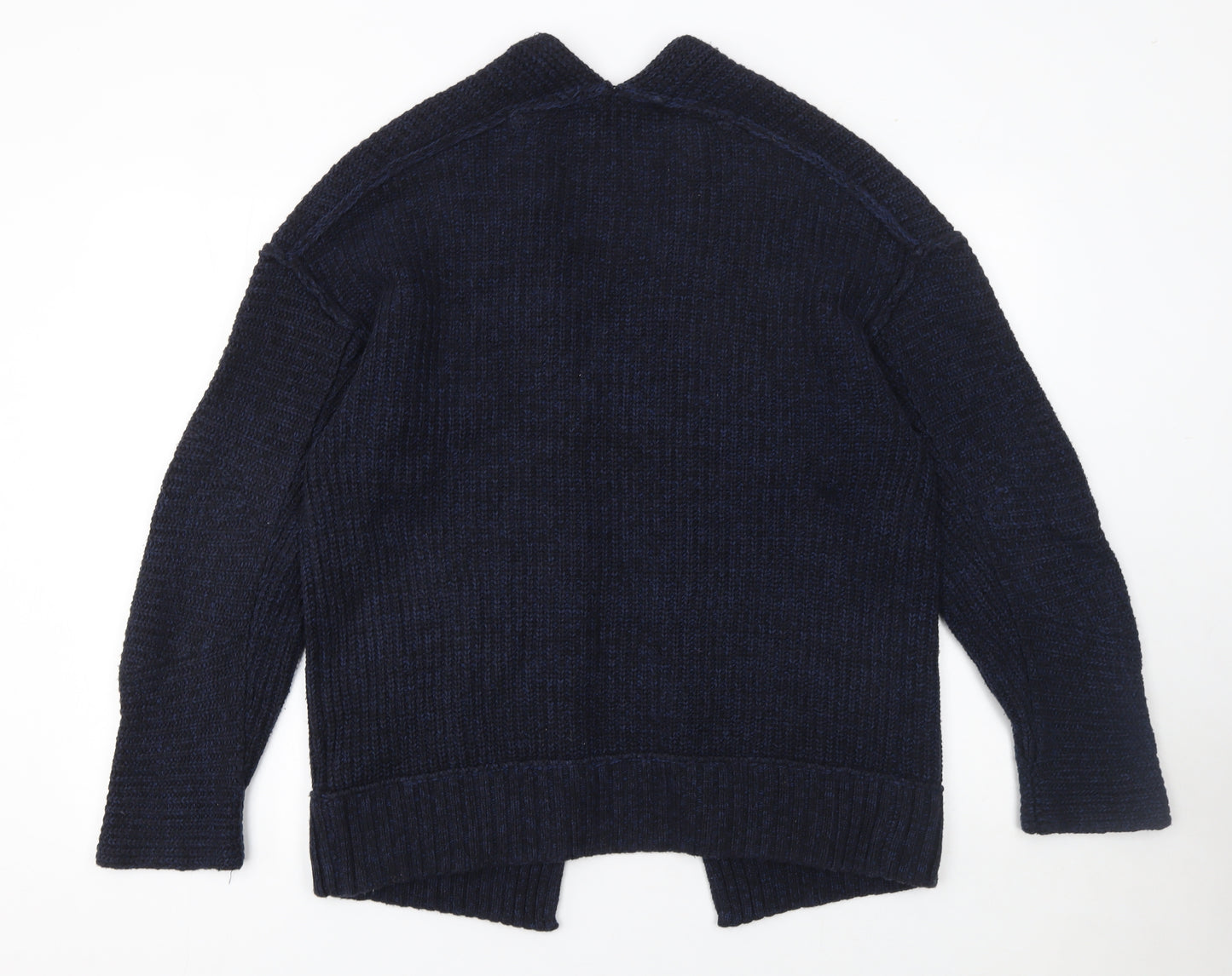 Soft Surroundings Women’s Navy Knit Cardigan Small Cotton Blend