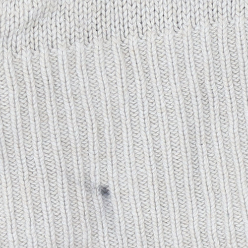 Faded Glory Womens Beige Fair Isle V-Neck Cotton Jumper Size S