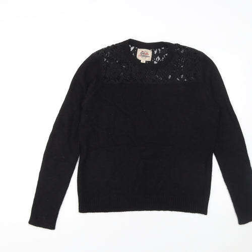 Arabella & Addison Women's Black Lace Knit Cardigan XL