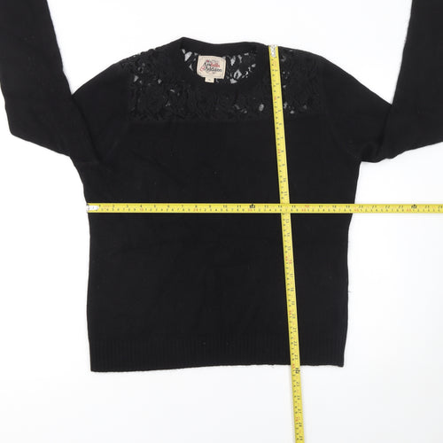 Arabella & Addison Women's Black Lace Knit Cardigan XL