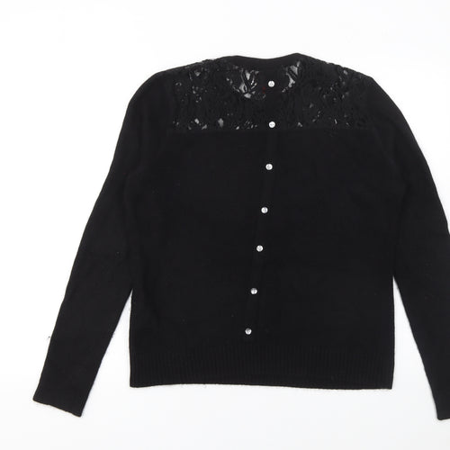 Arabella & Addison Women's Black Lace Knit Cardigan XL