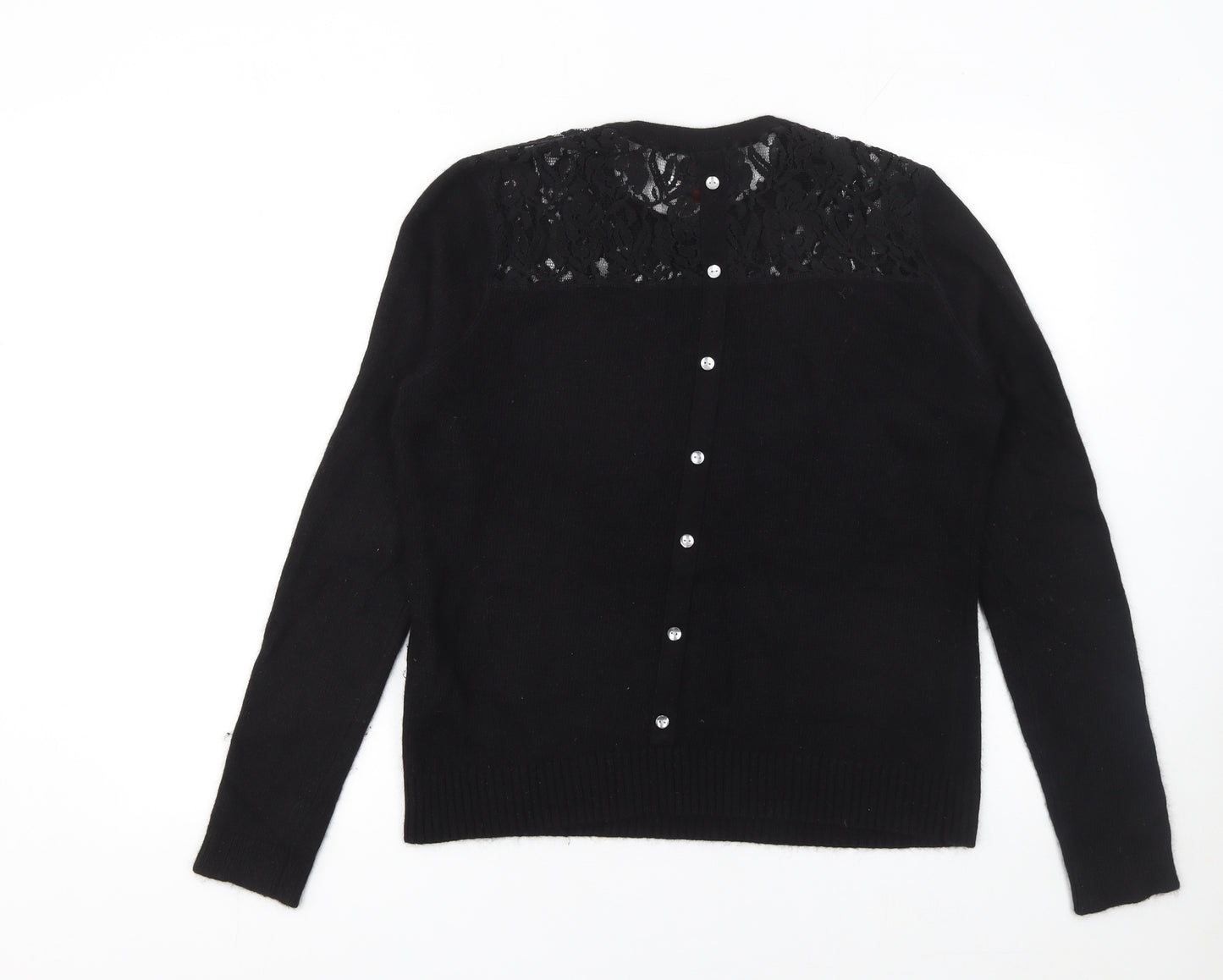 Arabella & Addison Women's Black Lace Knit Cardigan XL