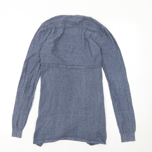FatFace Women’s Blue Cotton Open Knit Cardigan Size 8