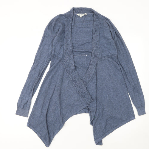 FatFace Women’s Blue Cotton Open Knit Cardigan Size 8